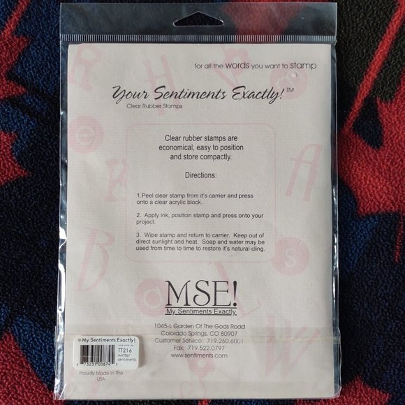 🌸 3 for $20 🌸 MSE! My Sentiments Exactly 'Winter Sentiments' stamp set - Picture 2 of 2